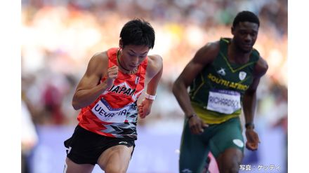 パリ五輪　陸上男子200m予選　鵜沢が準決勝進出　上山・飯塚は準決勝進出ならず