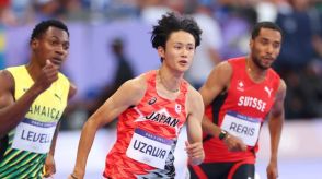 【陸上】鵜澤飛羽は20秒33で準決勝へ「末續慎吾さんの日本記録を超せるように」　100m王者ノア・ライルズと同組で快走