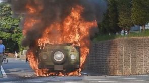 「大きい爆発音が２回」　住宅街の路上で車が炎上　走行中に黒煙…エンジンかけ直し出火か　福岡市