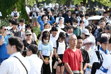 原爆投下から79年、平和へ祈り　広島で平和記念式典