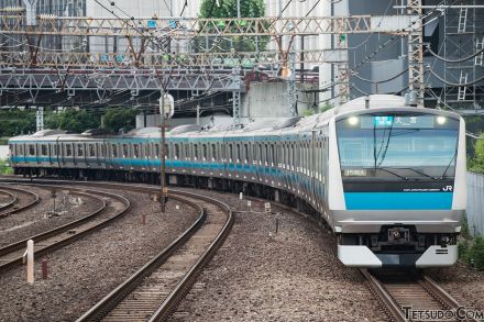 京浜東北線 大井町駅 線路切替工事・列車運休