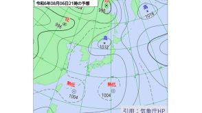 沖縄近海の熱帯低気圧はゆっくりと西へ　7日にかけ宮古・八重山で激しく降る見込み