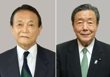 麻生太郎氏、首相の実績評価　総裁選巡り森山裕氏と会食