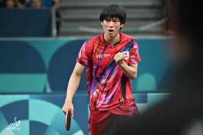 日本男子 準決勝に王手！戸上隼輔が台湾の19歳選手にストレート勝利 流れを呼び込む【パリ五輪 卓球】