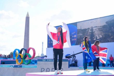 「「3選手の母親が日本人」スケボー女子表彰台　2大会連続“独占”「日本の母強し」