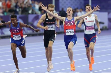 【パリ五輪】超高速の男子1500mは23歳ホッカーが五輪新3分27秒65で制す！2冠狙ったインゲブリグトセンは4位