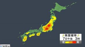 7日も猛暑と天気急変　九州～東北は局地的に滝のような雨　道路の冠水などに注意