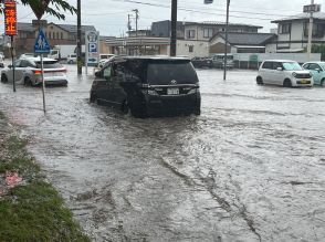 道路が川のように…郡山市などで激しい雨　浸水や河川の増水注意　福島