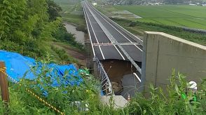 【山形大雨】陥没し通行止めの日本海東北自動車道　9日の午後3時を目途に規制を解除し対面通行へ　遊佐菅里IC～遊佐鳥海IC区間