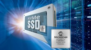 Microchipがデータセンター向けGen5対応NVMe SSDコントローラーを発表