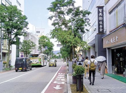 大名町通りを人集う場に　市が歩道拡幅、段差解消へ　長野県松本市