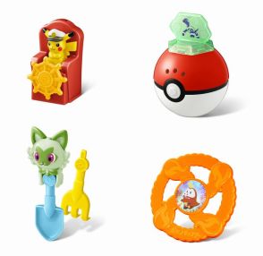 ハッピーセット「ポケモン」第1弾発売、キャプテンピカチュウ・テラパゴス・ニャオハ・ホゲータのおもちゃ登場/マクドナルド