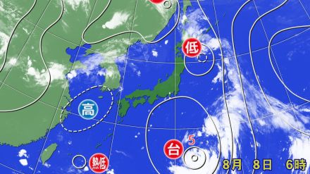 【台風情報】台風5号「マリア」  東北直撃の予想も… お盆期間は“新たな熱帯低気圧”か? 日本の南の海上が騒がしい!   今後の雨・風シミュレーション