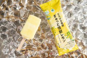 ファミマ、アイスバー「とろける食感 ぎゅっと怪獣レモン」発売