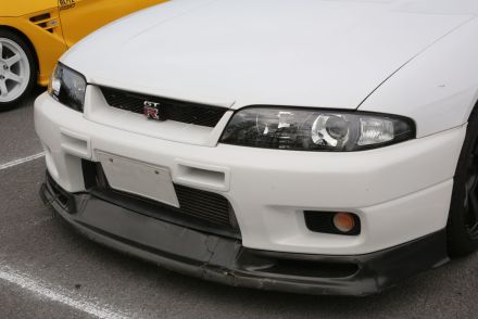 新車で買った日産R33「スカイラインGTS」から念願の「GT-R」へ乗り換え！ 将来は息子に譲りたいと計画中。ただし維持費が…なんとリップは4本目!!