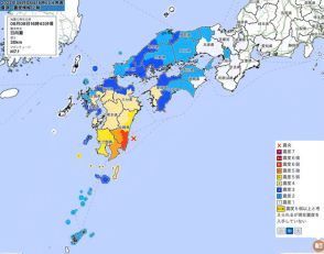 宮崎で震度6弱、欠航7便　気象庁「巨大地震注意」発表