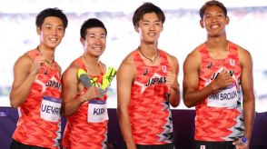 「決勝はもっと上げてかないとメダル取れない」陸上400mリレーが決勝への意気込み　予選は全体4位のタイムで決勝進出