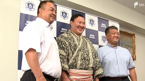 「力強く、自分の形の相撲をとりたい」十両昇進の大青山が母校訪問 飛龍高から5人目の関取誕生