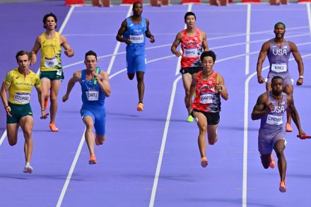 日本が陸上男子400リレー決勝へ ジャマイカ敗退 パリ五輪