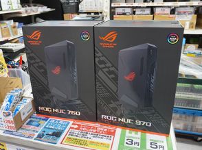 Core UltraやGeForce RTX 40搭載の小型ゲーミングPC「ROG NUC」がASUSから