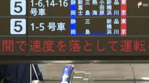 「やむを得ない」南海トラフ「巨大地震注意」発表受け、東海道新幹線は一部区間で速度落とし運転=静岡