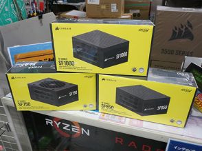 ATX3.1準拠のSFX電源「SF PLATINUM ATX 3.1」がCORSAIRから、1,000Wなど3製品