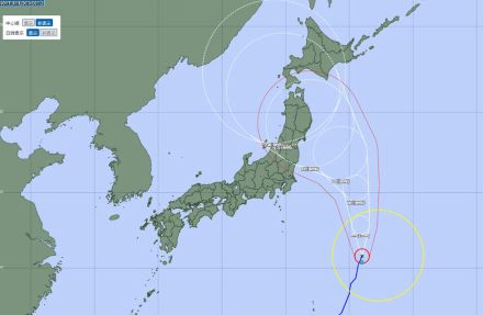 ３連休は台風警戒　11、12日に東北の太平洋側接近の恐れ