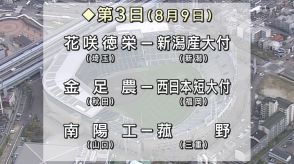 西日本短大付　１回戦突破　夏の高校野球