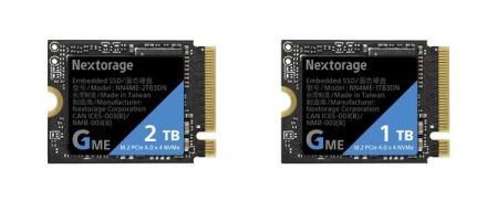 Nextorage、UMPCにピッタリな読出速度7400MB/sのゲーム向けType 2230 M.2 SSD