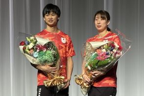 【バドミントン】渡辺勇大＆東野有紗が帰国会見「勝ち続けられる選手」の目標示せた