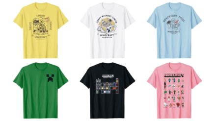 『マインクラフト』のデザインTシャツがAmazonのタイムセールにて10%オフ。夏らしいトロピカルなクリーパーや元素周期表イメージなど70種類以上の遊び心たっぷりなデザインがラインナップ、カラーも選べてだいたい2417円