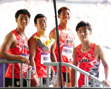 【陸上】４×100ｍリレー、優勝候補の米国がバトンミスで失格　カナダ金、南ア銀、英国が銅