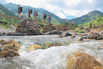 ＜立山通信部２０２４夏＞雷鳥沢・称名川　輝く水面、山行に涼