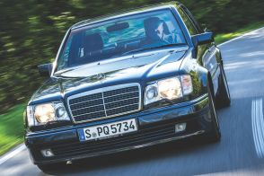 羨望の「ポルシェライン」！　W124型 メルセデス・ベンツ500 E（1）　登場を促したのは初代セルシオ