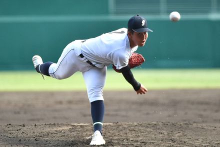 【甲子園】岡山学芸館の〝精密機械〟沖田幸大　８回無失点の好投も今夏初の四球には苦笑