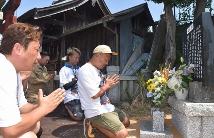 悲惨な記憶風化させない　福知山花火大会再開を前に露店事故の伝承碑を近くに移設