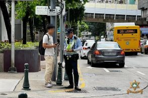 マカオ、週次の歩行者による道路横断違反の検挙数は132件…4週連続減