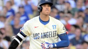 大谷翔平 最強新人スキーンズに3打数2三振、首位打者陥落 HRもオズーナに並ばれる、ド軍連勝も先発投手にまたケガ人