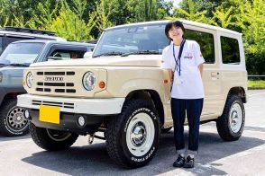 彼女のスズキ「ジムニー」は初代LJ10型をリスペクト！ MT車を運転したくて「ハスラー」から乗り換え！ 通勤とキャンプに活躍中です