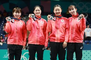 日本女子は2大会連続の銀メダル 中国は5連覇、韓国は4大会ぶりの銅【パリ五輪 卓球】