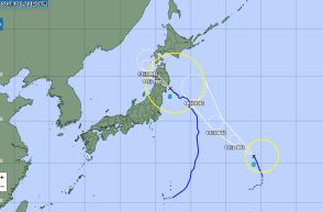 ダブル台風！？しかも台風５号が北海道の日本海沖で停滞か…北海道も大雨に　12日夜～14日のお盆直撃　特に道南・道央で大雨による災害注意　北海道　台風５号の影響