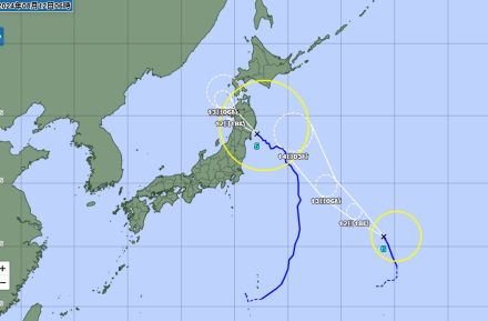 ダブル台風！？しかも台風５号が北海道の日本海沖で停滞か…北海道も大雨に　12日夜～14日のお盆直撃　特に道南・道央で大雨による災害注意　北海道　台風５号の影響