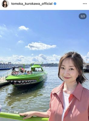 ＮＹ移住の黒川智花、スリル満点クルーズでびしょ濡れ姿も「すっごい楽しそう」「水もしたたる良い女」