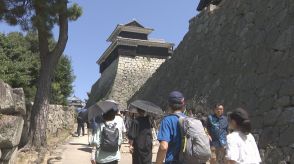 松山・城山の土砂災害　発生から１カ月　松山城の観光客は【愛媛】