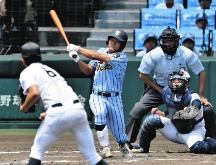 東海大相模の「元気」な８番・柴田が新基準バットの夏１号「まさか自分がホームランを打つとは」【夏の甲子園】