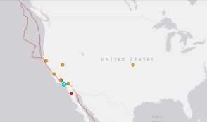 米ロサンゼルス近郊でＭ４．６の地震…「強い揺れを感じる」