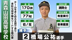 青森山田が主将・橋場のタイムリーで先制　長野日大との初戦【夏の甲子園・全国高校野球選手権】