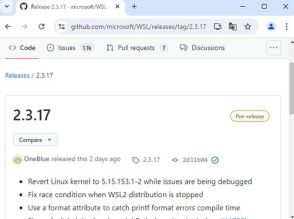 「WSL2」のカーネルが「Linux 5.15 LTS」へ巻き戻される