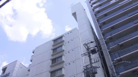 【速報】11階建ての建物で火事　男女2人ケガ　大阪・南堀江　9階の一部が焼ける