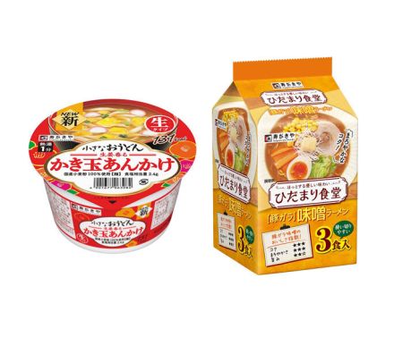 寿がきや食品から新作 「小さなおうどん」「ひだまり食堂」